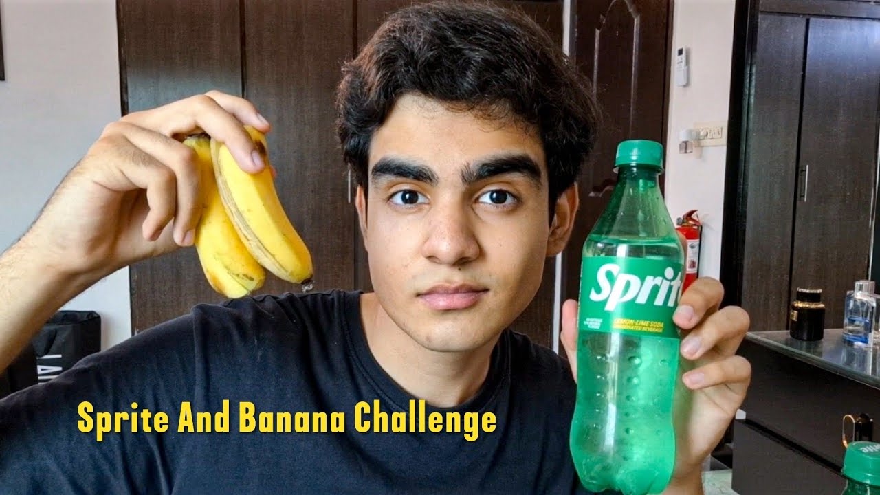 SPRITE AND BANANA Challenge 🤙🏻| Unexpected Ending 😵‍💫