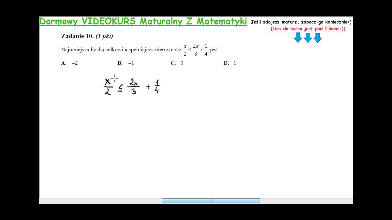 Zadanie 10 matura maj 2013