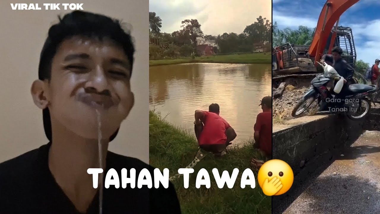 challenge tahan tawa video viral Tik tok 