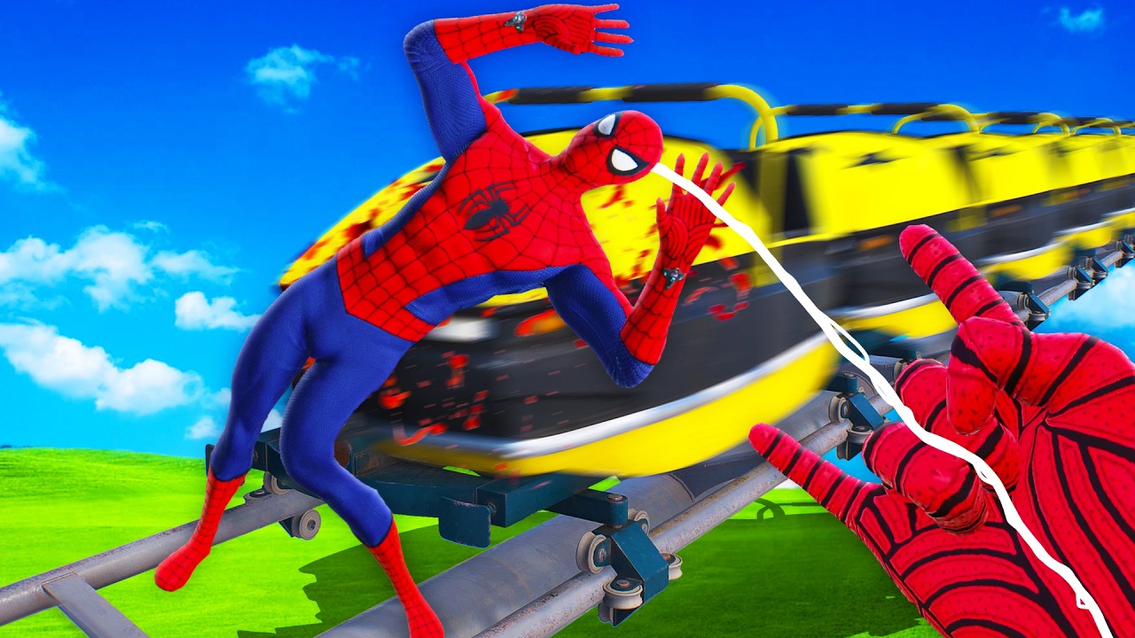 KILLING Spiderman with a Roller Coaster in VR