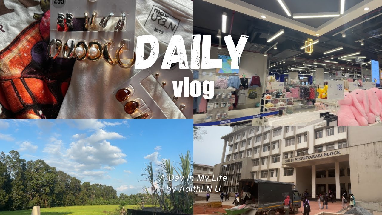 🛍️ Spend a Day with Me | College, Mall, Shopping & Chill Vibes!