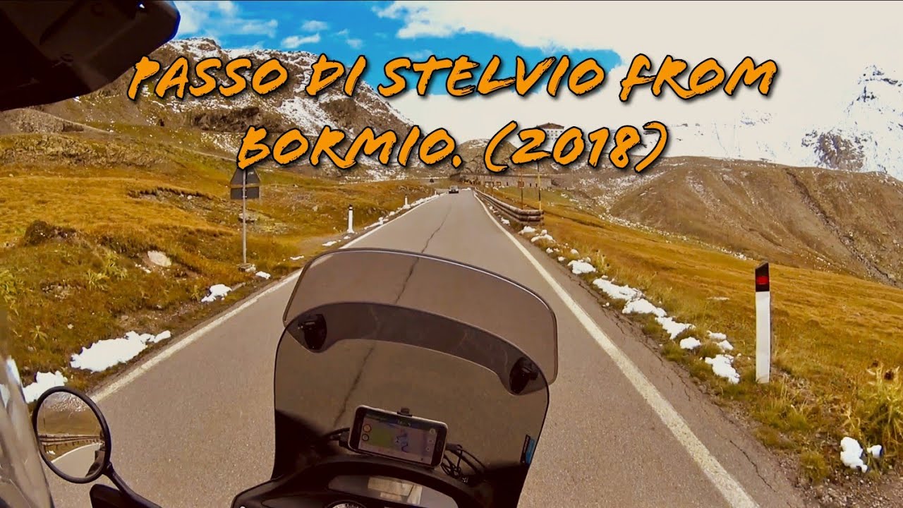 Stelvio Pass from Bormio (2018). Honda Varadero 1000.
