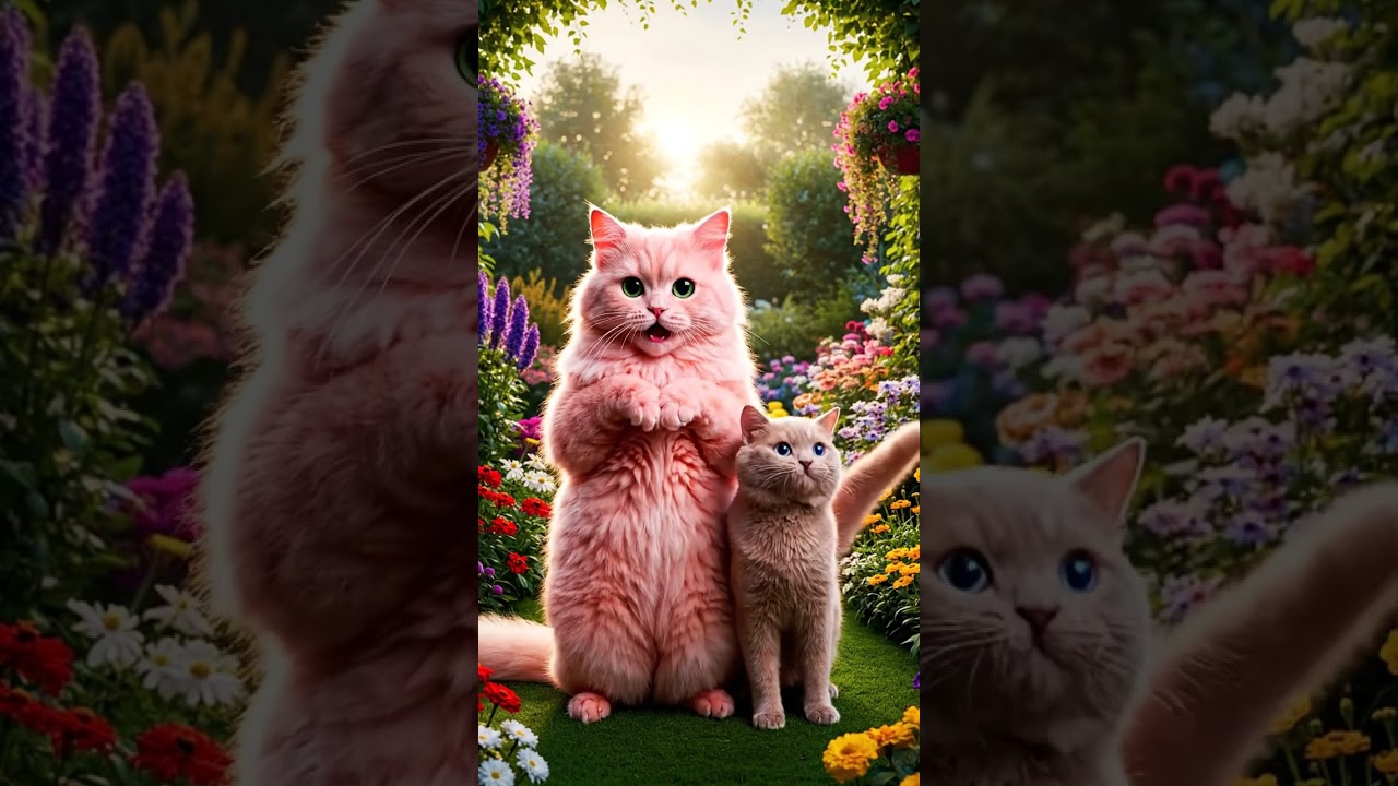 Pink Cat Dancing Cute with You _ CAT25 