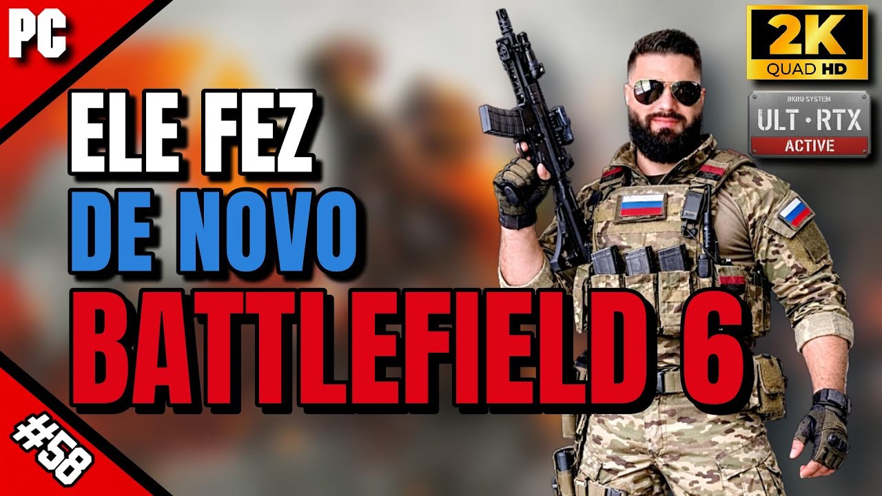 Quem entrar nessa live vai ver o Battlefield 6 pegar fogo 🔥#Battlefield6 #AoVivo #BunkerDoRusso