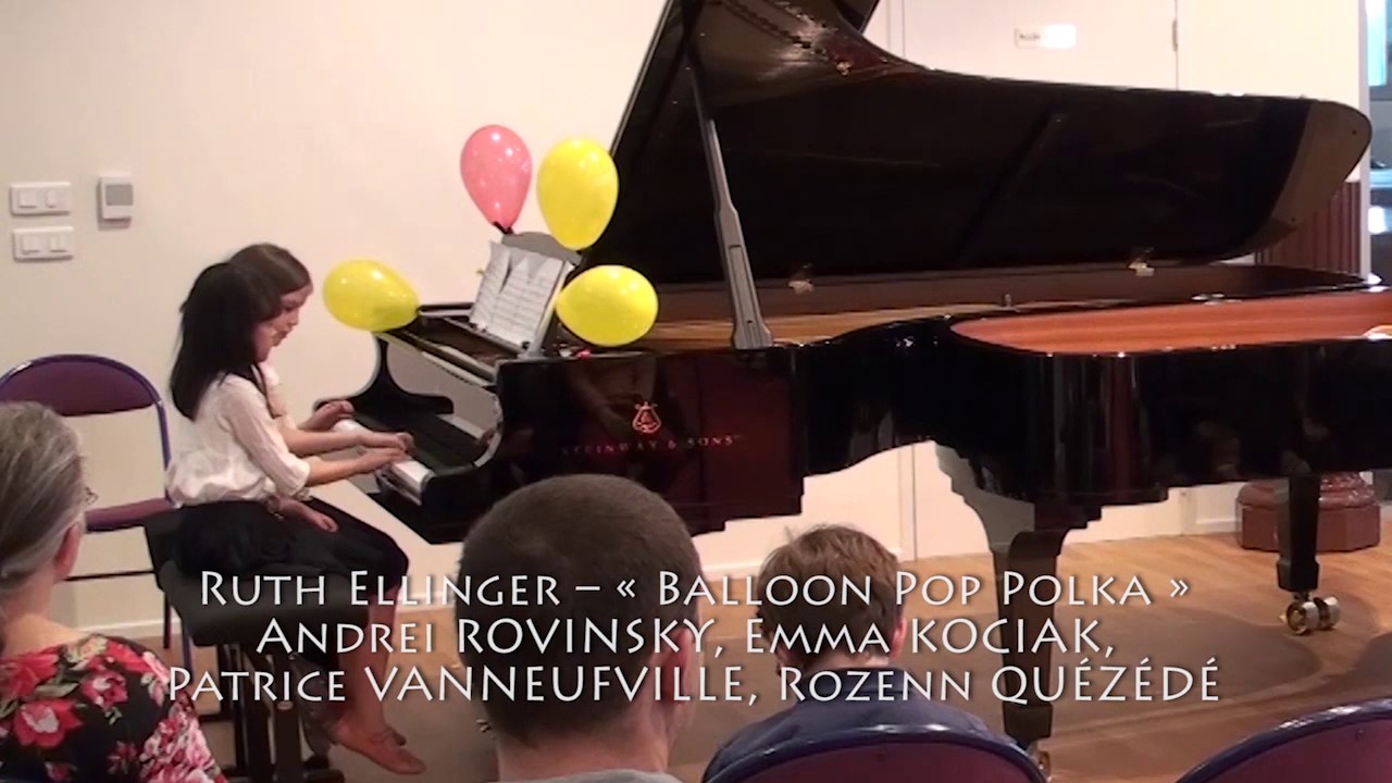 Ruth Ellinger – « Balloon Pop Polka », 2 pianos 8 hands
