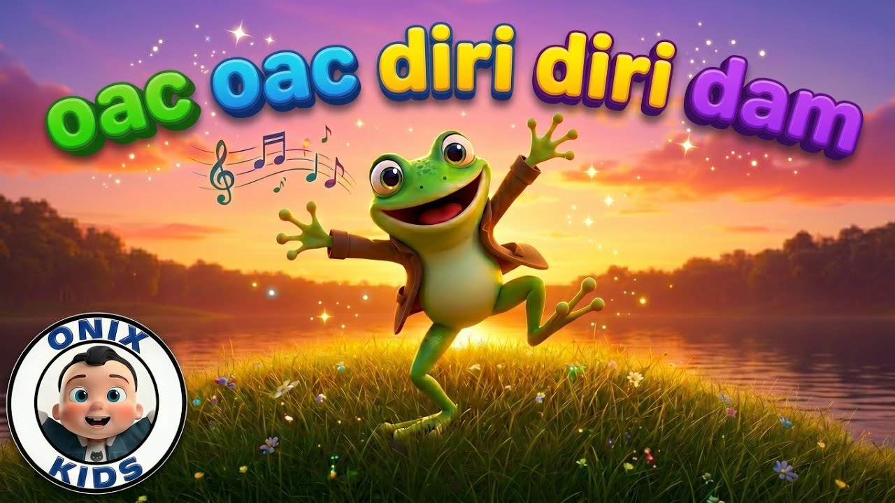 🐸 Oac, Oac, Oac Diri-Diri-Dam | Cântec cu Broscuțe pentru Copii | Animație 3D | Onix Kids Romania 🎵