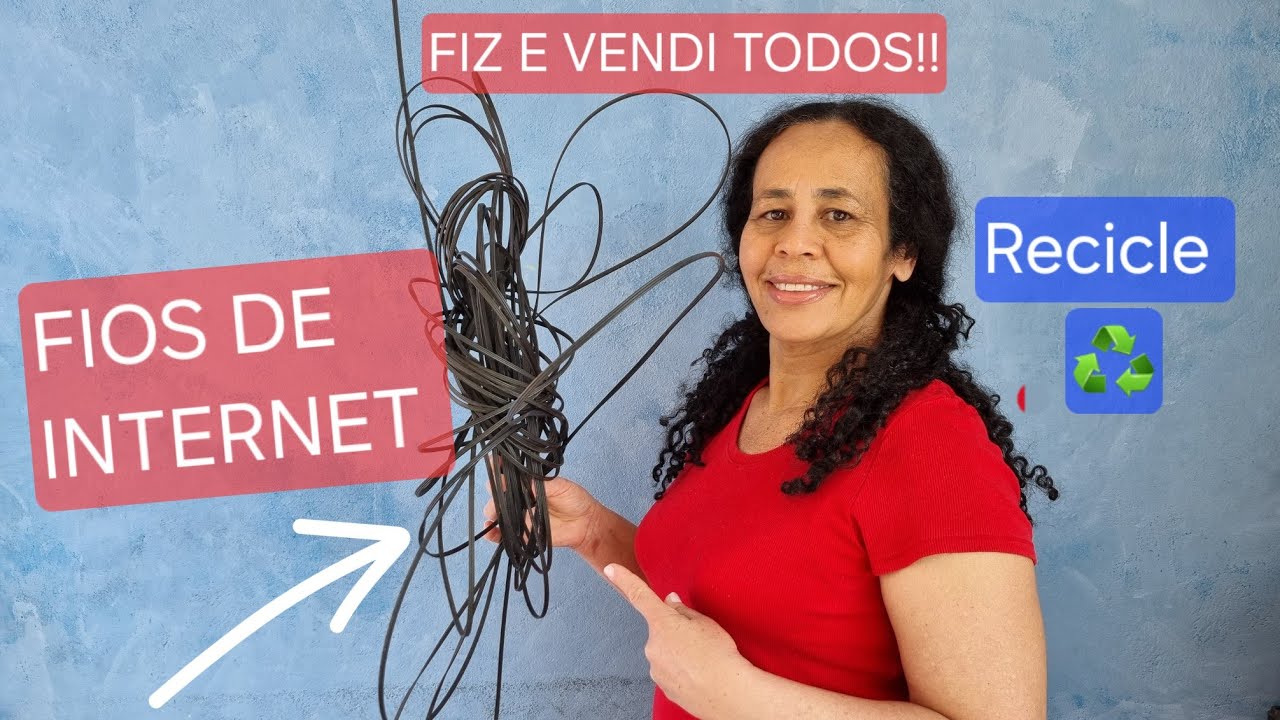 Fa&ccedil;a Voc&ecirc; Mesmo Decora&ccedil;&atilde;o Construir e Reformar da Reciclagem de Fios de Internet Velhos