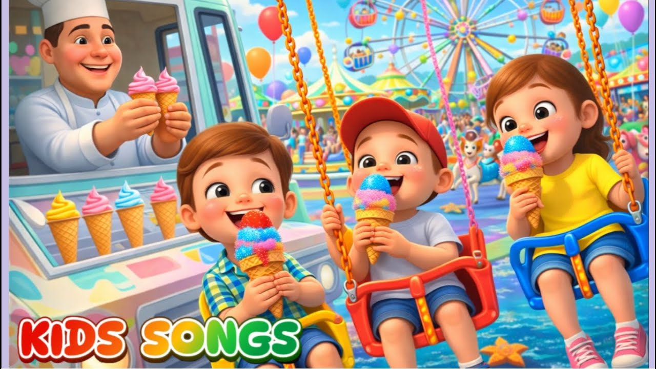 🎠🎢Luna Park of Joy with Children's 🌈🍦🍫🍨🍦🧁+ ABC 🍓🍥 Kids Songs - Fun and Learning 🎥💖