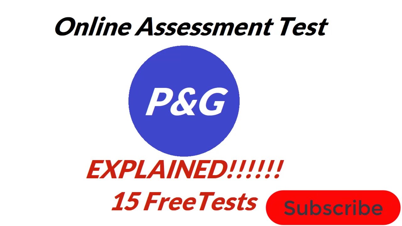 P&G online Assessment 2022- Explained- Answers-  Examples