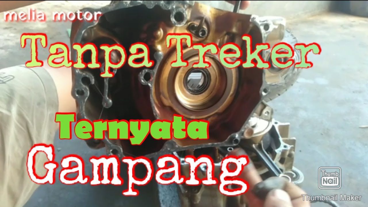 Cara Pasang crankcase Tengah Honda Genio. Tanpa Treker