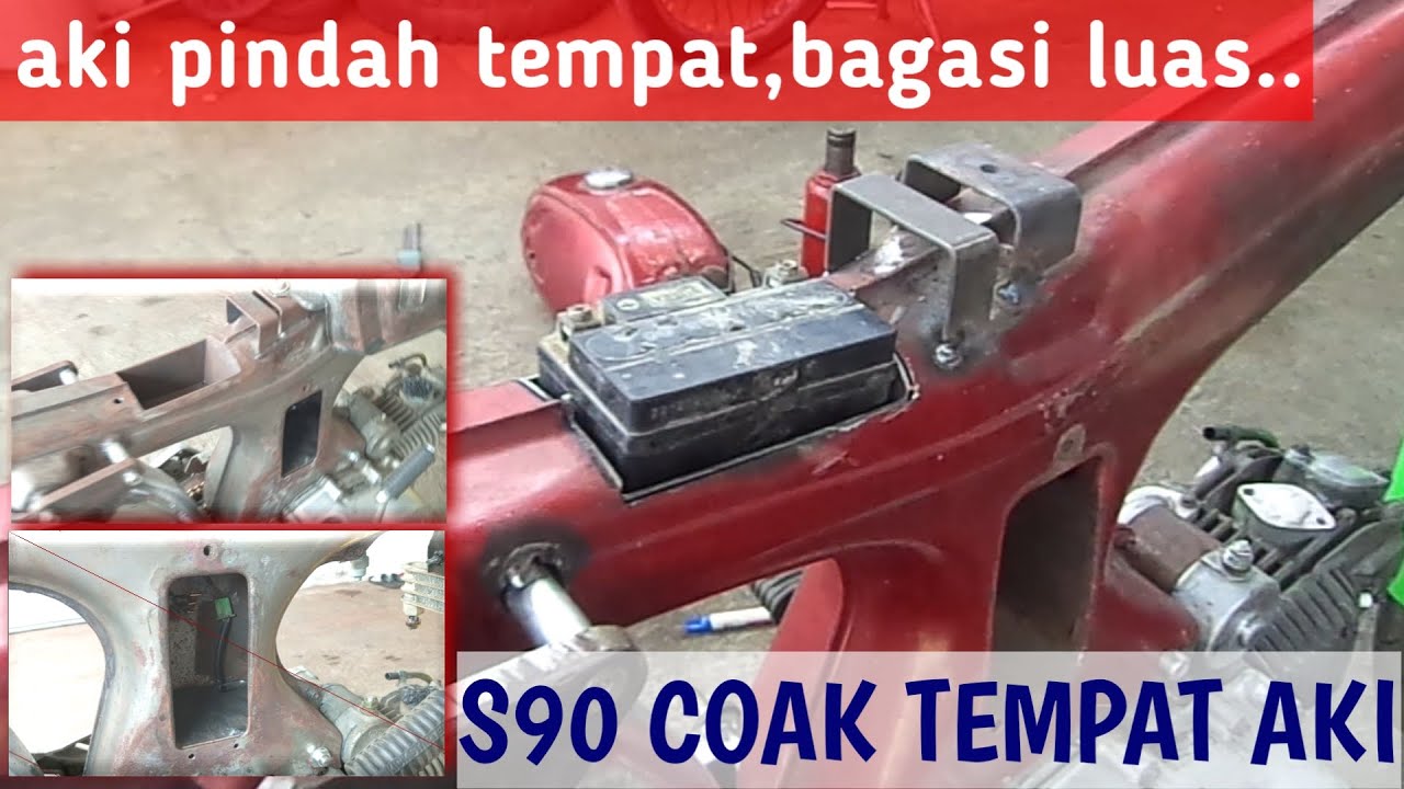 Coak rangka s90 untuk box aki.s90 part 5