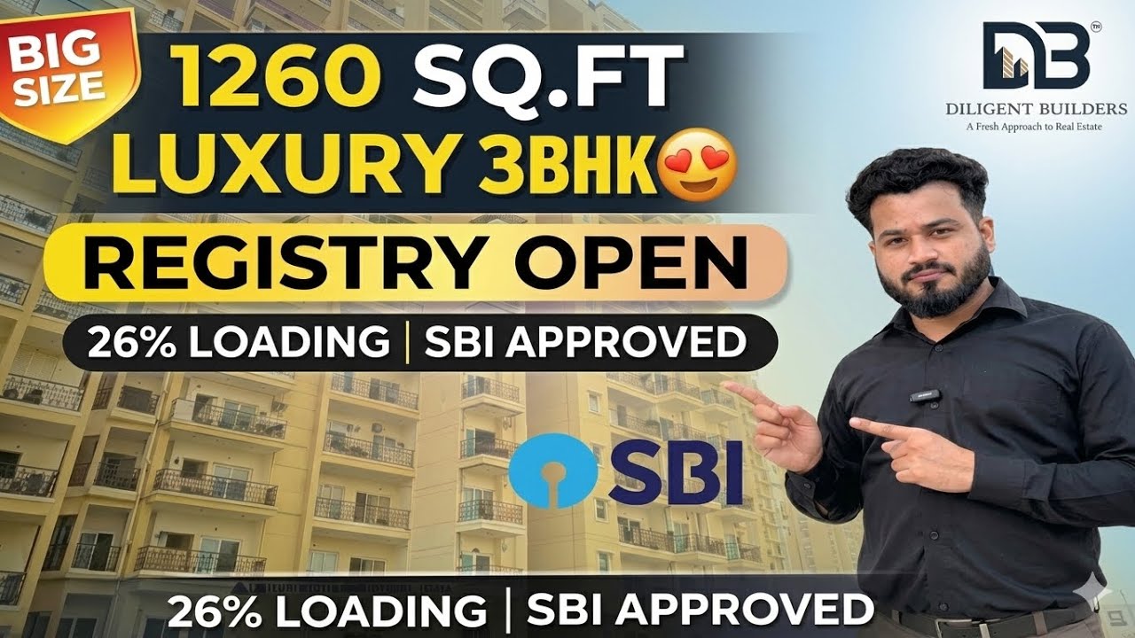 Diligent Builders Actual Unit 3BHK1260 Sq.Ft in Sector 1 Noida Extension Registry Open 