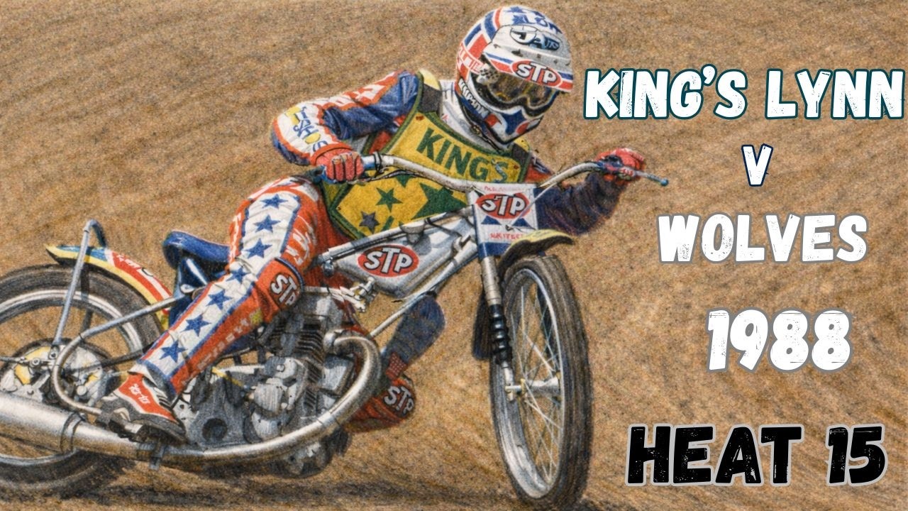 Kings Lynn v Wolves Speedway 1988. Heat 15. Last Heat Decider (King, Petersen, Ermolenko, Eriksen).