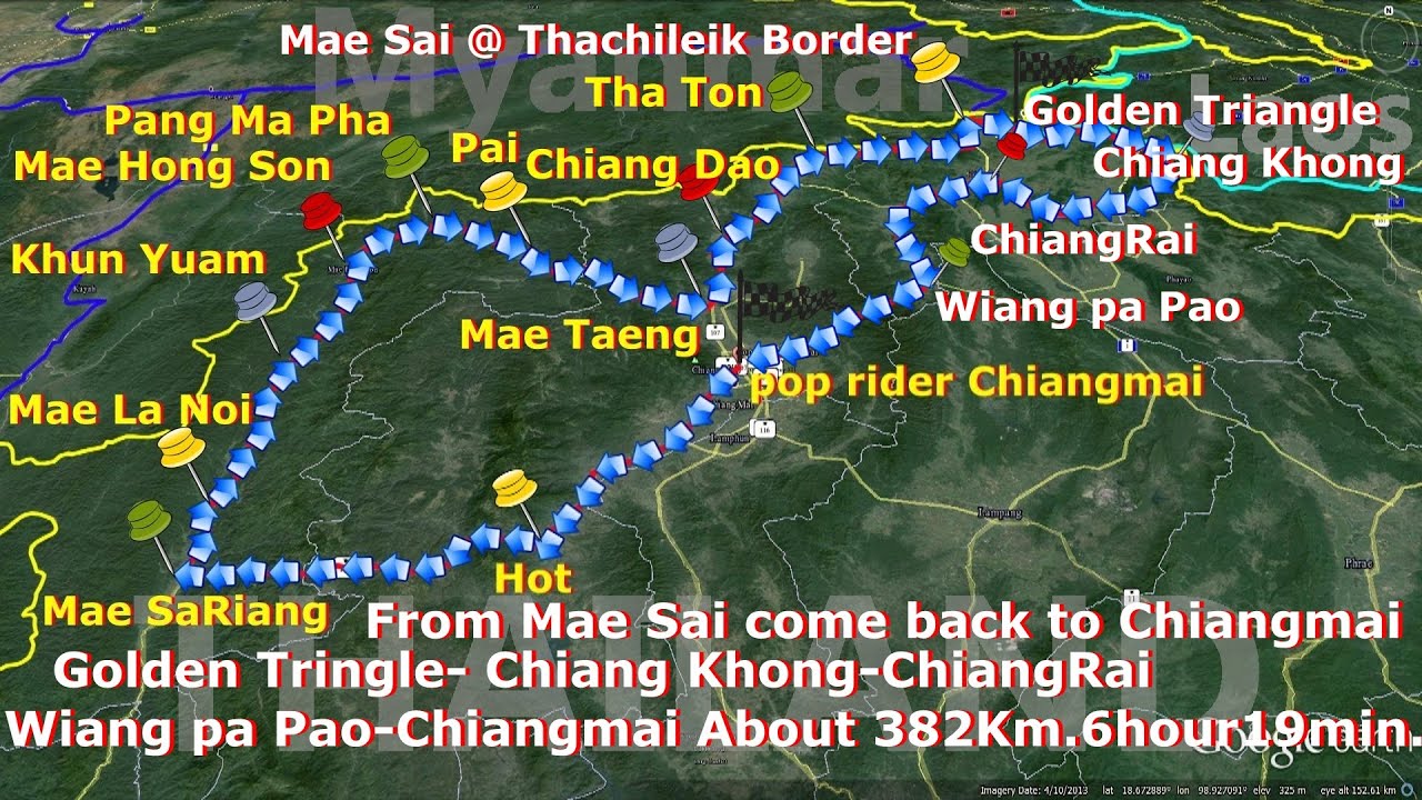 Map Chiangmai -MaeHongSon-ChiangRai