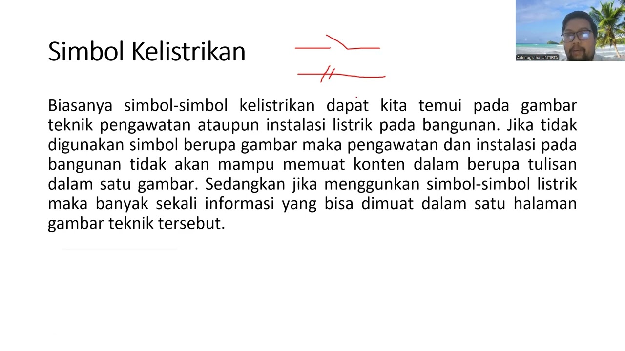 Simbol teknik listrik dan bangunan - Materi Gambar Teknik #3
