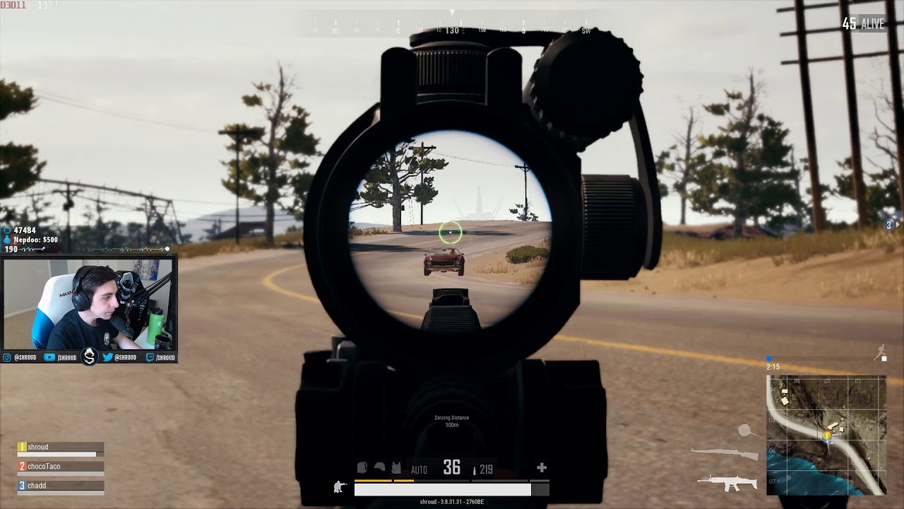 Shroud, ChocoTaco & Chad squad | PUBG | 30 May