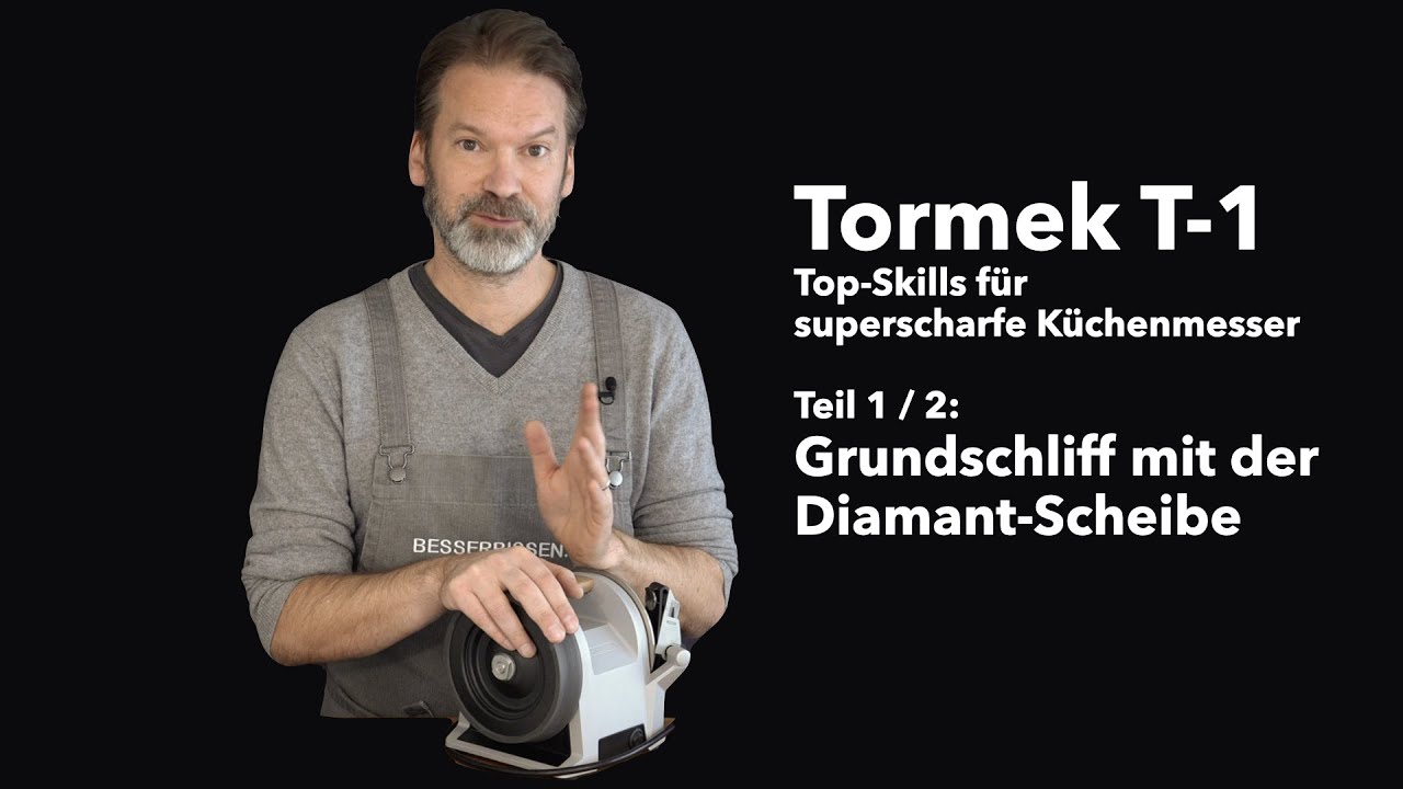 Tormek T-1 // Top-Skills Teil 1: Grundschliff mit Dia-Scheibe