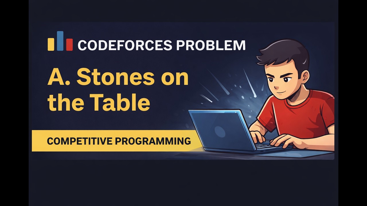 A. Stones on the Table || Problem solving on Codeforces || Competitive programming in C++.