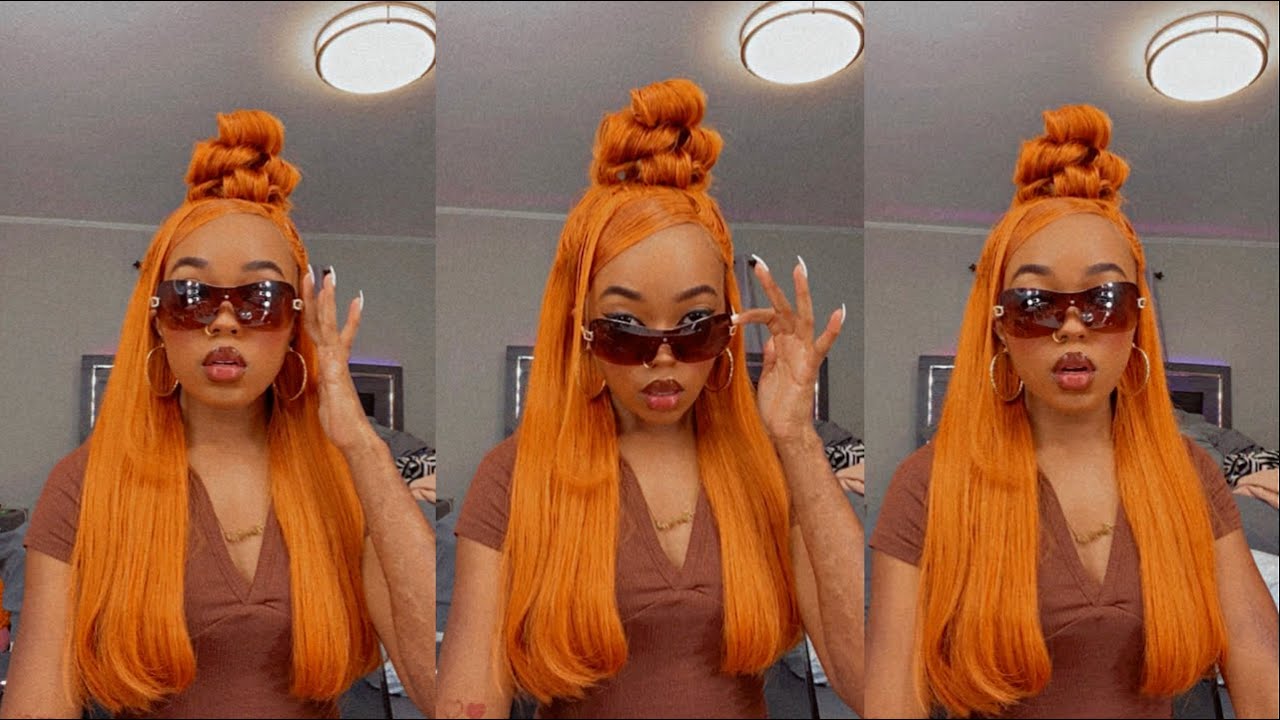 GINGER CLOSURE WIG REVIEW + 90s UP DO | ft. BEAUTY FOREVER HAIR