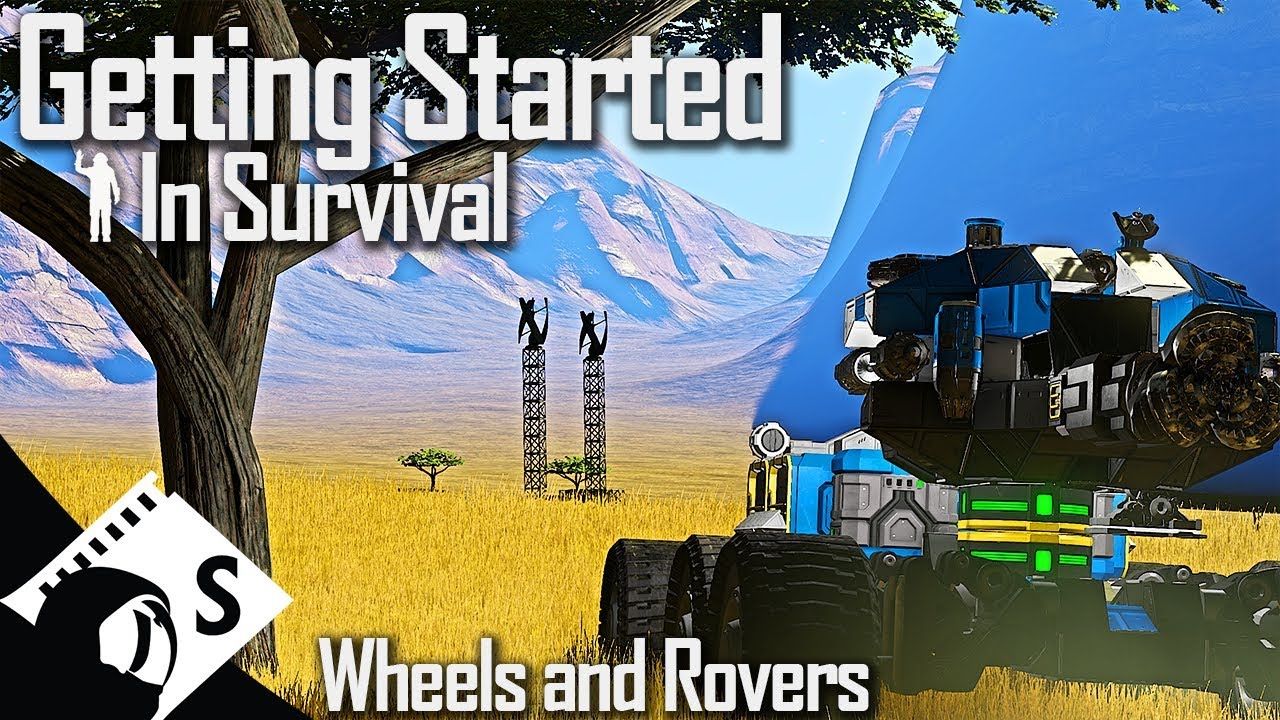 Wheels and Rovers - Getting Started in Space Engineers #4 (Survival Tutorial Series)