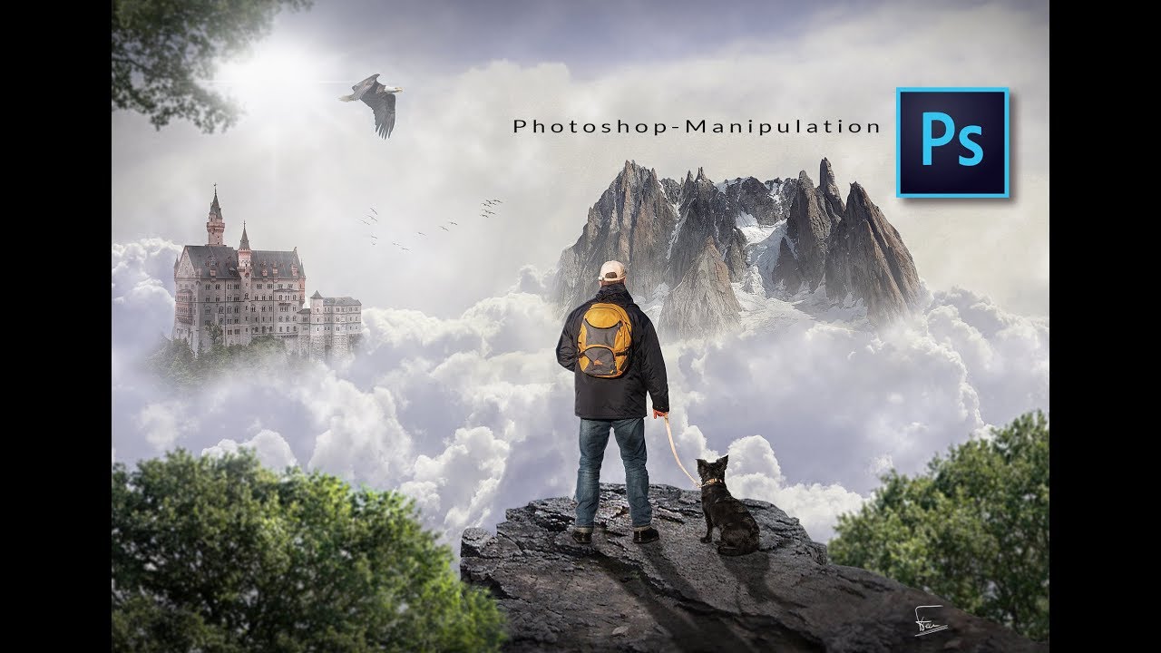 Photoshop Tutorial composing  - Mountain Dreamland