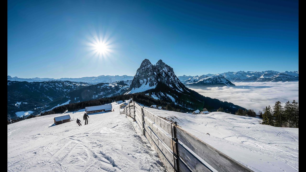 Mythenregion & Hoch Ybrig relax Switzerland skiing asmr
