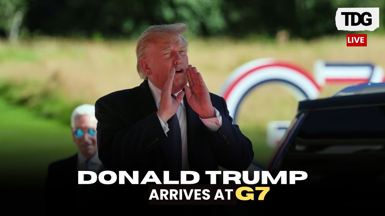 Trump Arrives at G7 Summit in France | Meets Macron, Discusses Iran Deal & Strait of Hormuz