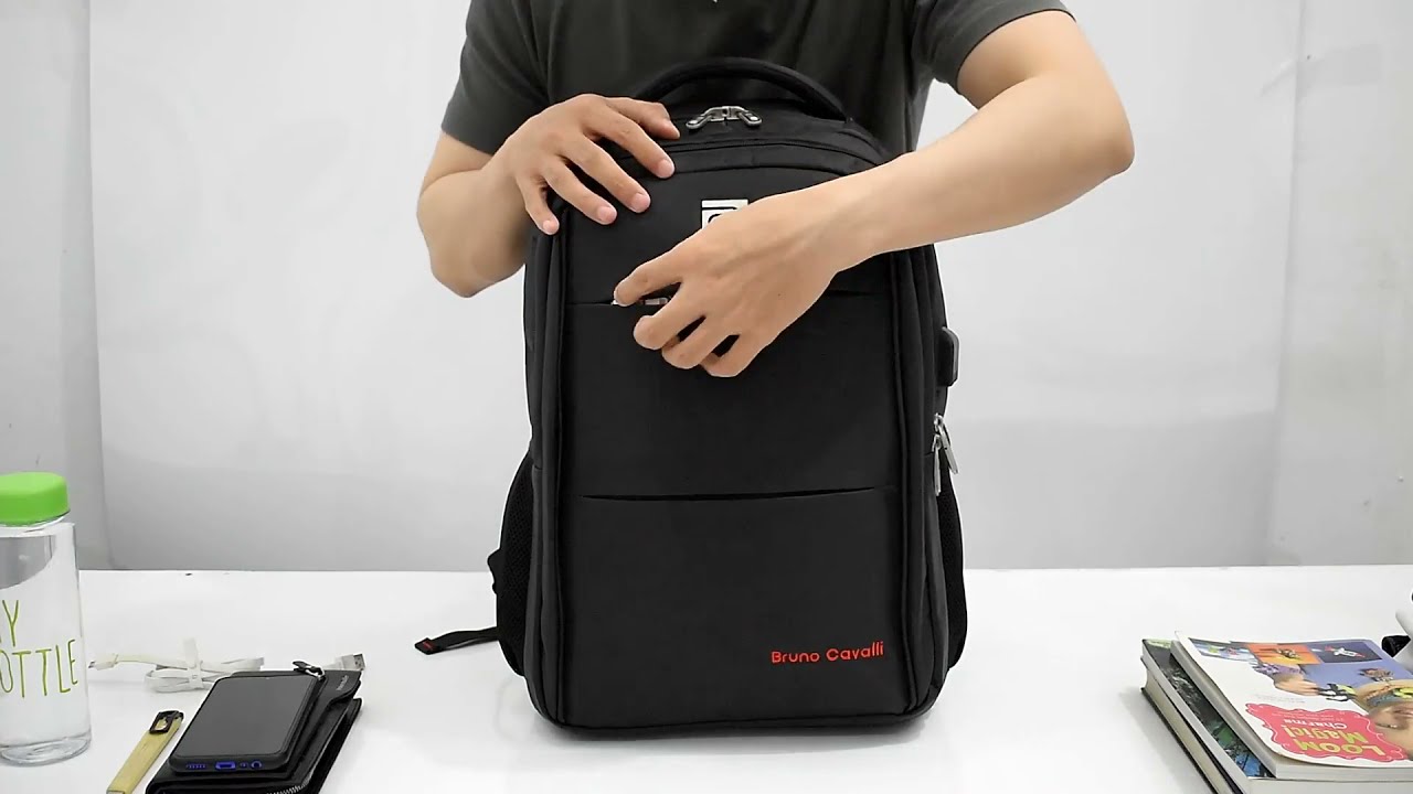 TAS RANSEL USB BRUNO CAVALLI B7757 (BUSINESS CASUAL BACKPACK)