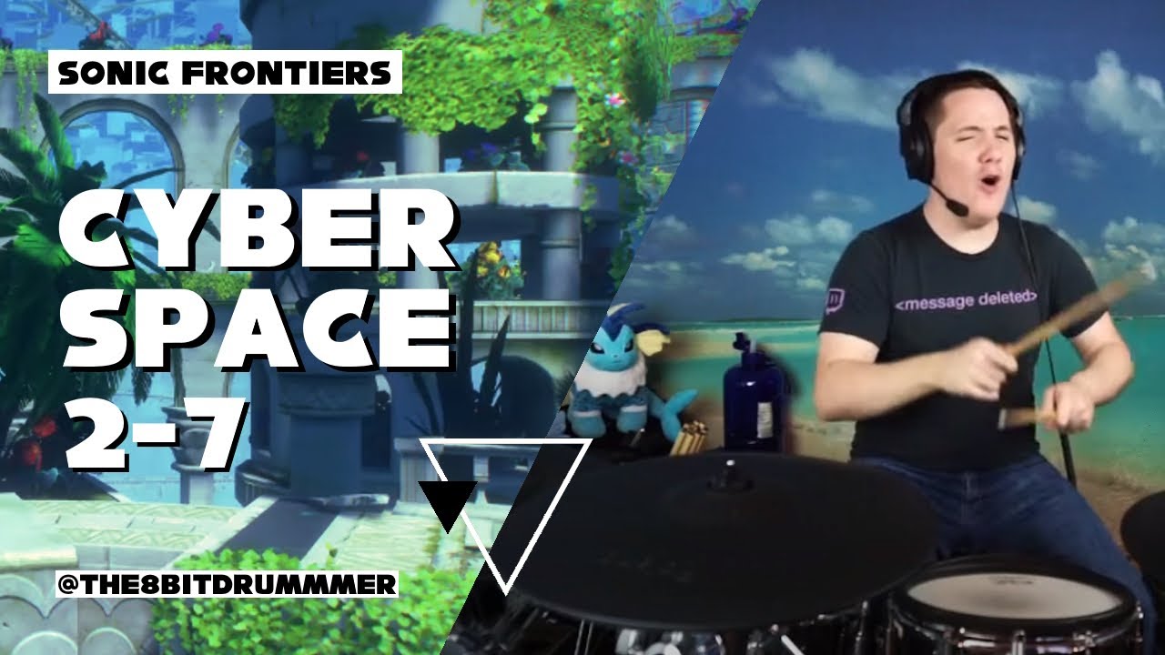 @The8BitDrummer / Cyber Space 2-7: Floating in the Blue (Sonic Frontiers) / Blind Cover