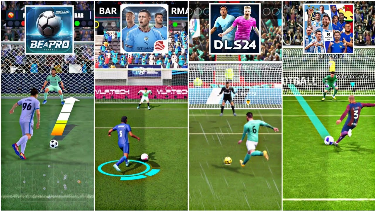 BE A PRO FOOTBALL 🆚 FC MOBILE 🆚 FL 24 🆚 eFOOTBALL 🆚 VLF - REALISTIC PENALTY SHOOTOUT COMPARISON🔥