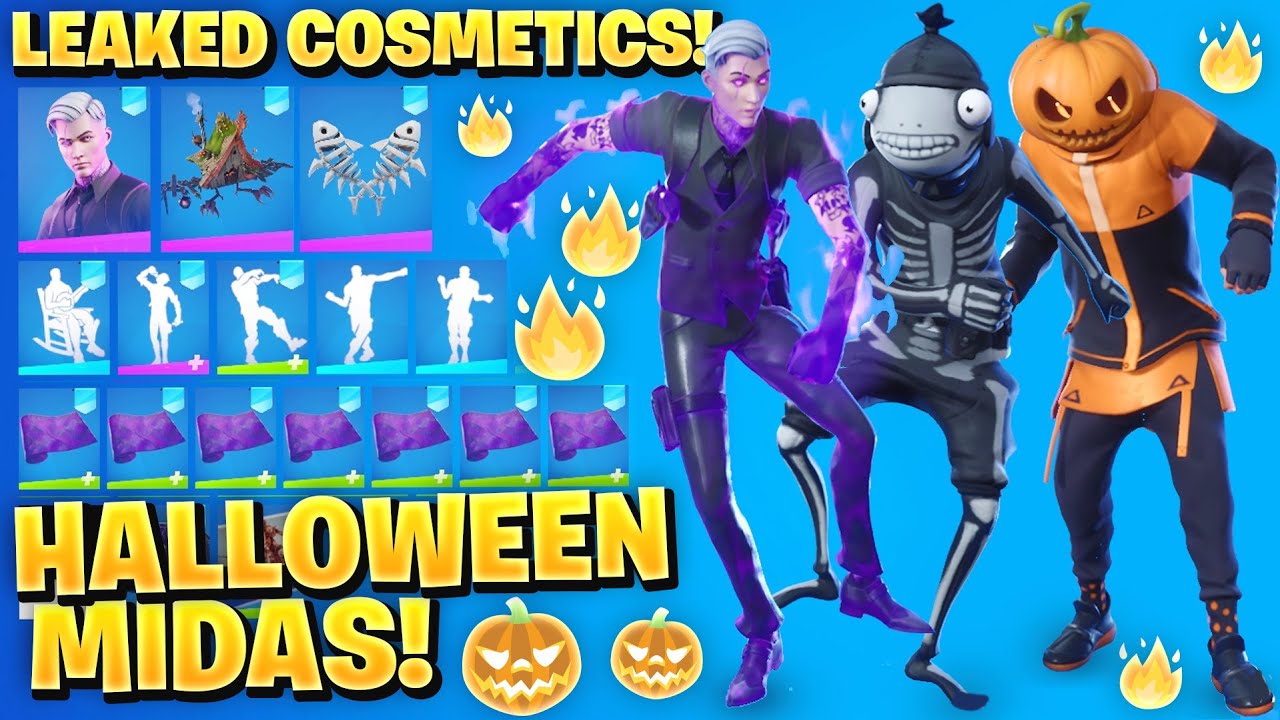 ALL NEW LEAKED FORTNITEMARES SKINS! *HALLOWEEN MIDAS* (Fishskull,  Headlock, Ravina, Baba Yaga)
