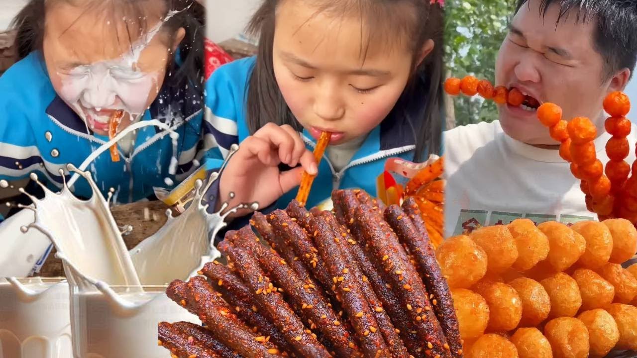 Video đồ ăn vặt Trung Quốc trên Tik Tok丨Những món ăn vặt mà hồi nhỏ mẹ không cho ănEP473