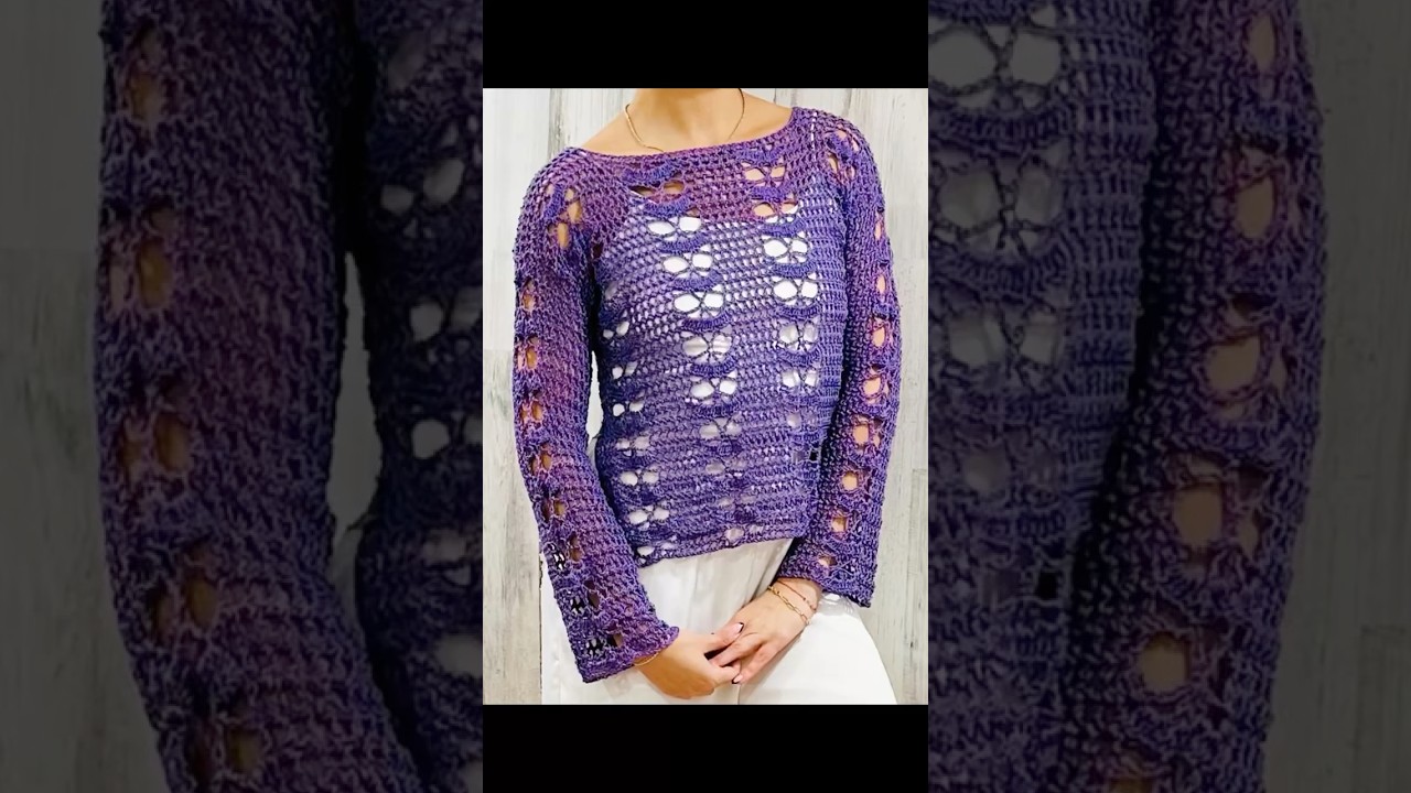 💜BLUSA CALADA A CROCHET #crochet #moda #fashion #handmade #trending