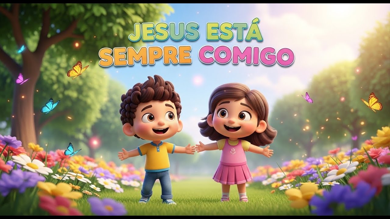 Jesus Est&aacute; Sempre Comigo 👧🧒 | M&uacute;sica Infantil Gospel | Louvor para Crian&ccedil;as