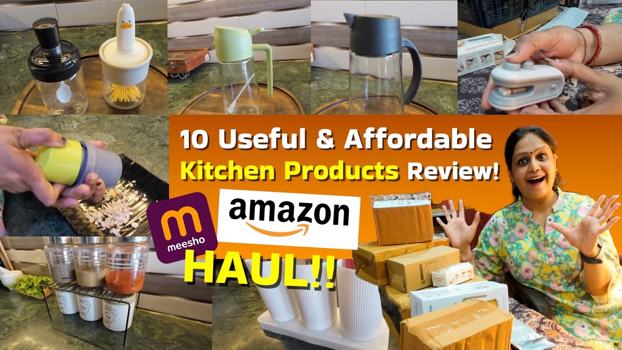 10 Useful & Affordable Kitchen Finds | Amazon & Meesho Haul |Budget Kitchen Haul | 10 Kitchen Items