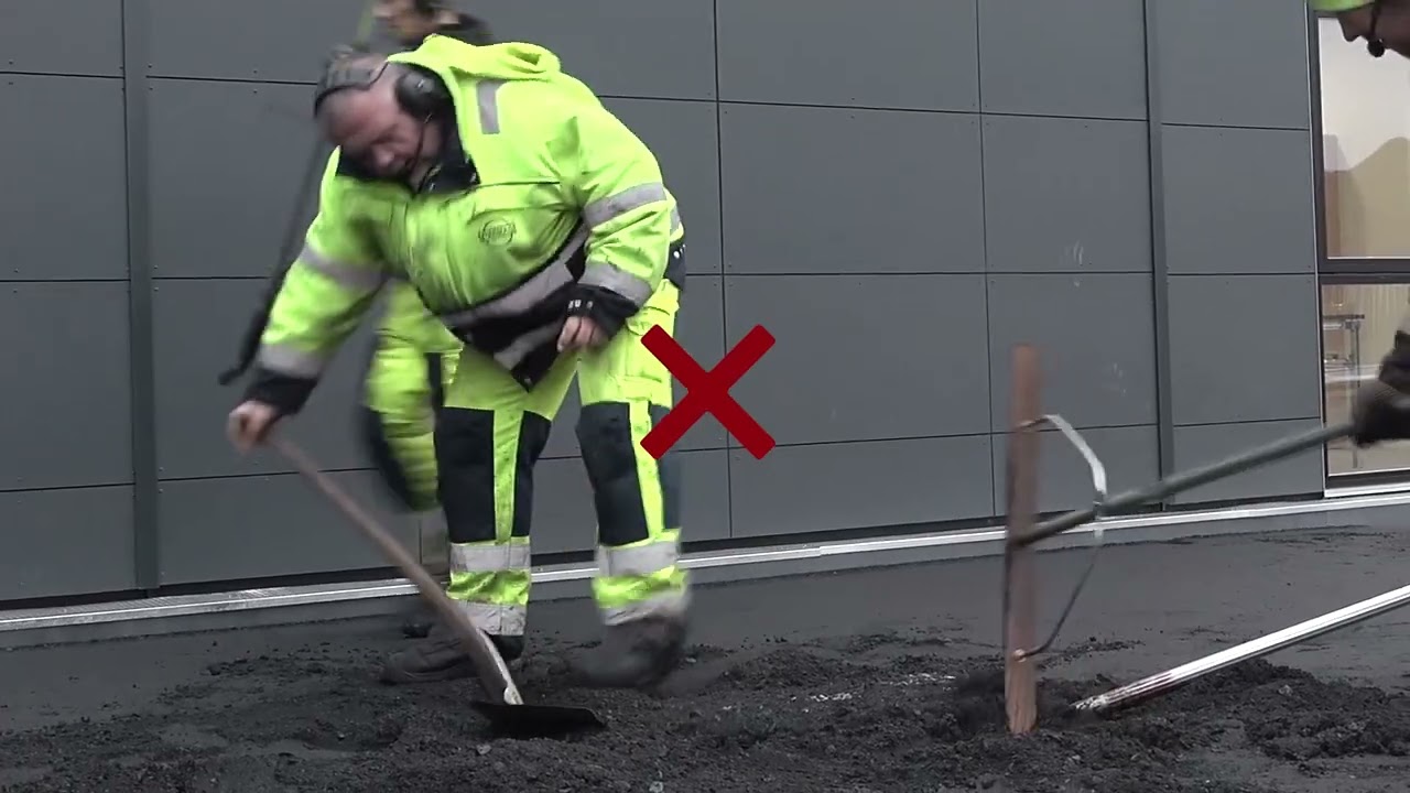 Pas på dig selv - spar på kræfterne - asfaltarbejde