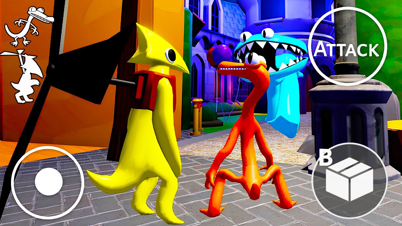 Playing as REAL ORANGE & YELLOW in Rainbow Friends | ROBLOX | Chapter 2 Full Gameplay #roblox