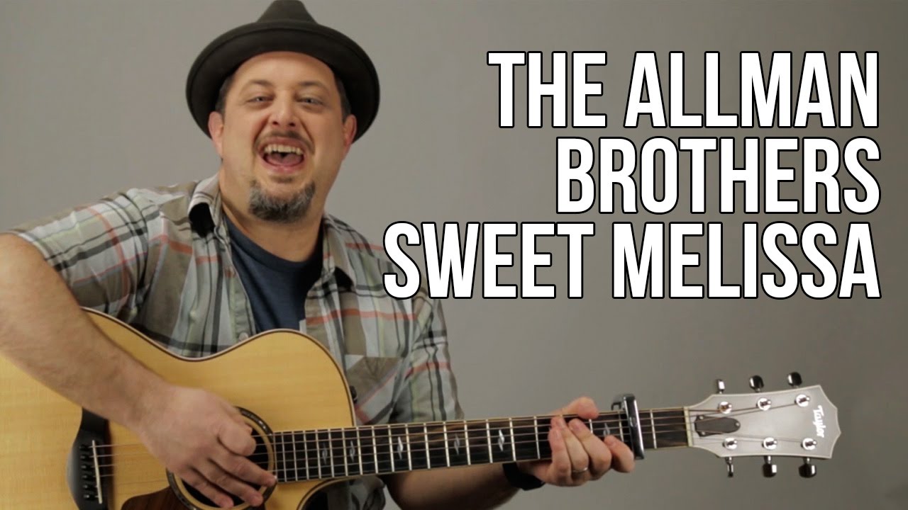 Allman Brothers — Урок игры на акустической гитаре Sweet Melissa — Как играть на гитаре