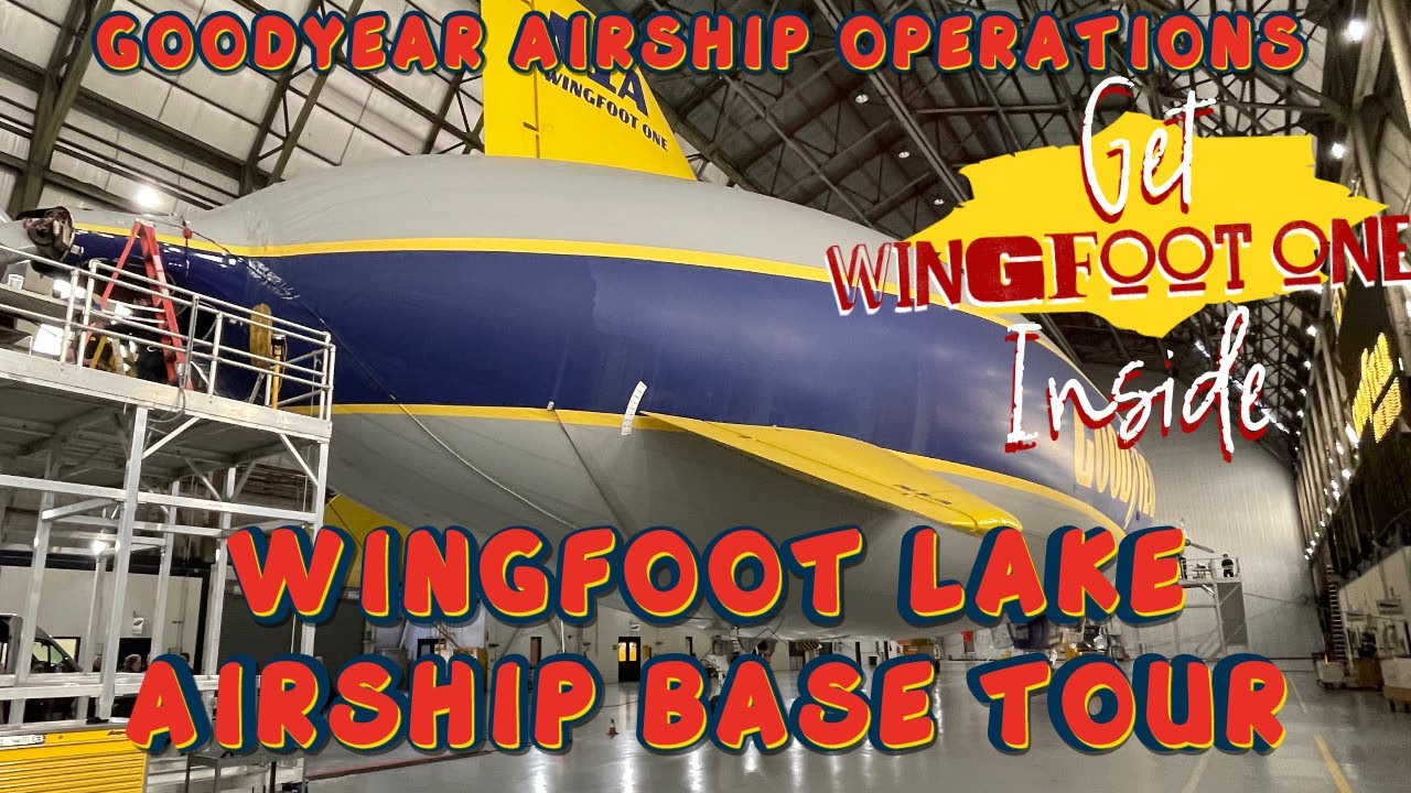 Wingfoot Lake Hangar Goodyear Blimp Base Tour. Go Inside Wingfoot One with  the Kent State Alumni!