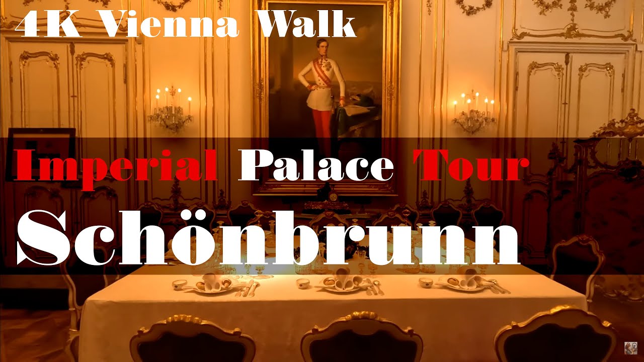 4K Vienna Walk: Schönbrunn Imperial Palace Room Tour