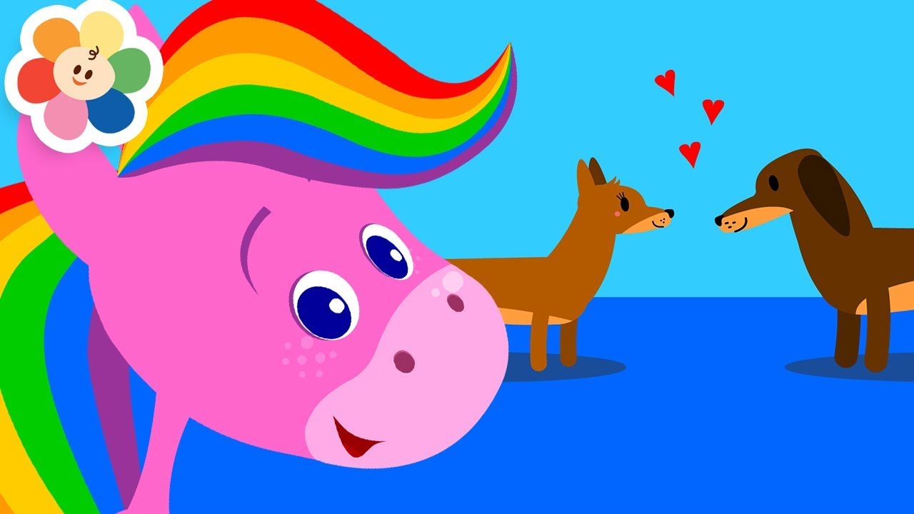 LE VOITURES ET LE CHEVAL ARC-EN-CIEL | BabyFirst TV