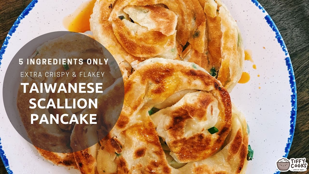 How to make EXTRA CRISPY Scallion Pancake (5 Ingredients ONLY)