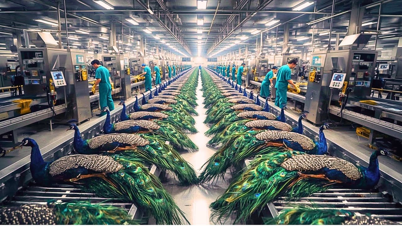 🦚 The Rise of Peacock Farming: From Rural Farms to High-Tech Production Lines
