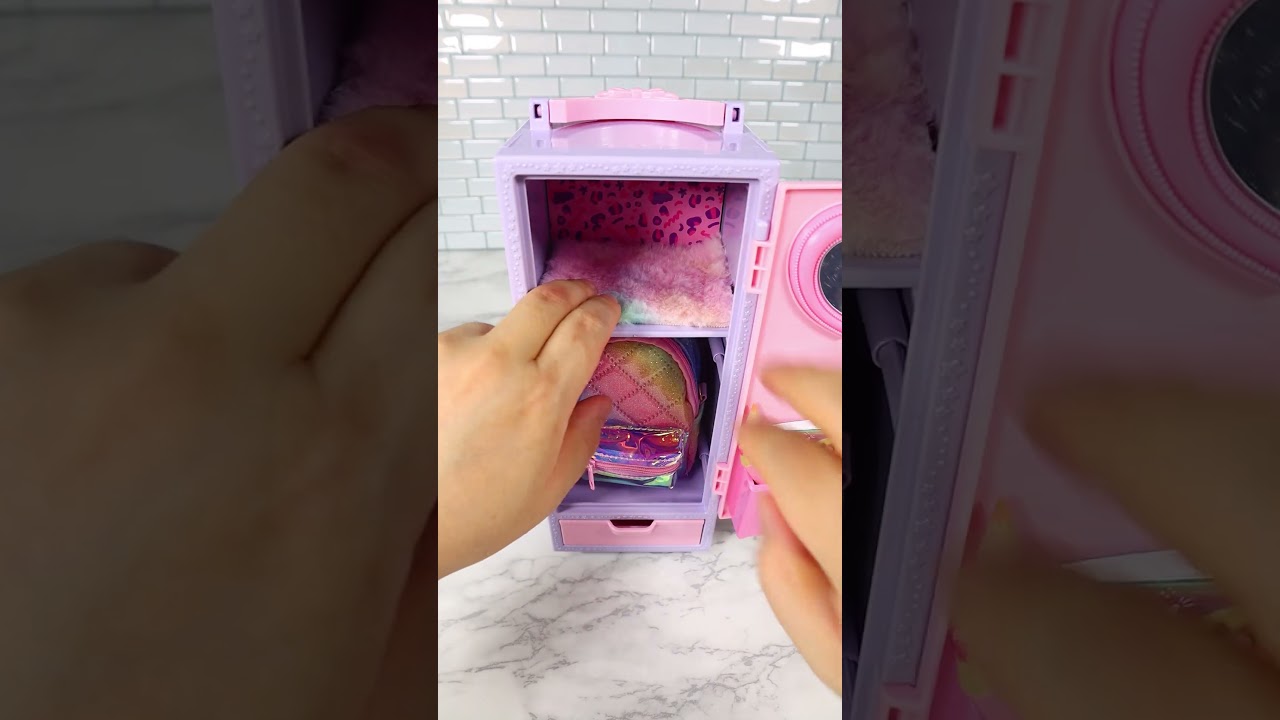 Satisfying with Unboxing & Review Miniature School Locker Set Toys Kitchen Video | ASMR Videos