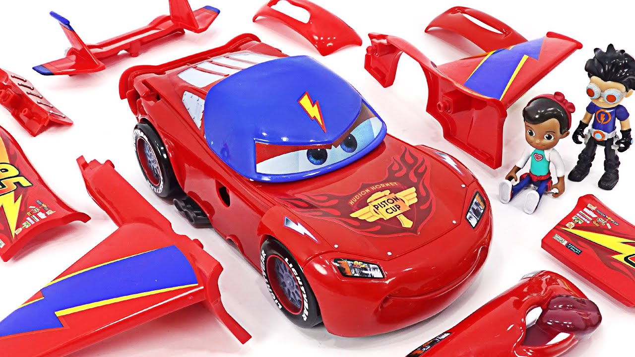 Disney Cars design & drive Lightning McQueen unaddembled 5 transform! | DuDuPopTOY