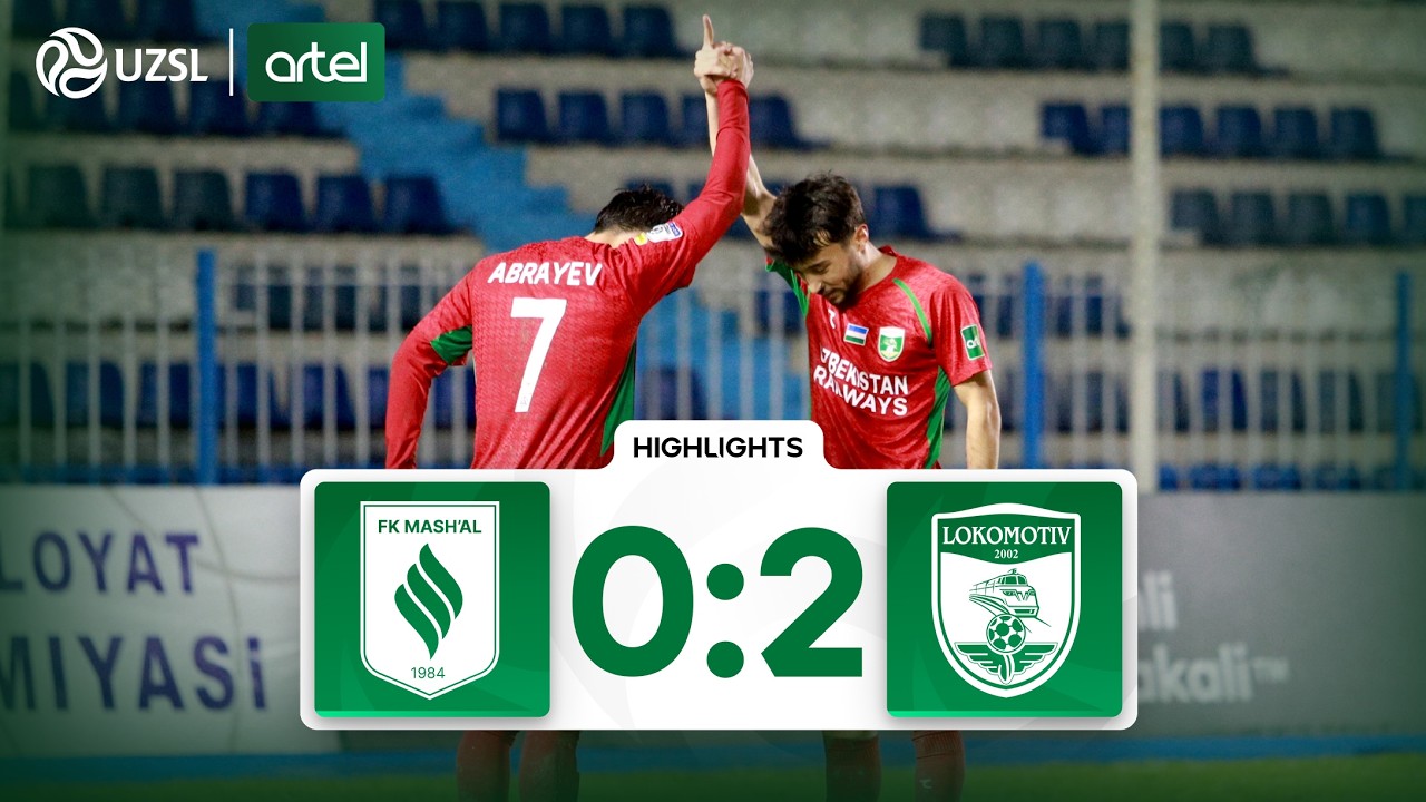 Superliga 2-tur. Mash‘al - Lokomotiv bahsida kiritilgan gollar va xavfli vaziyatlar (Highlights)