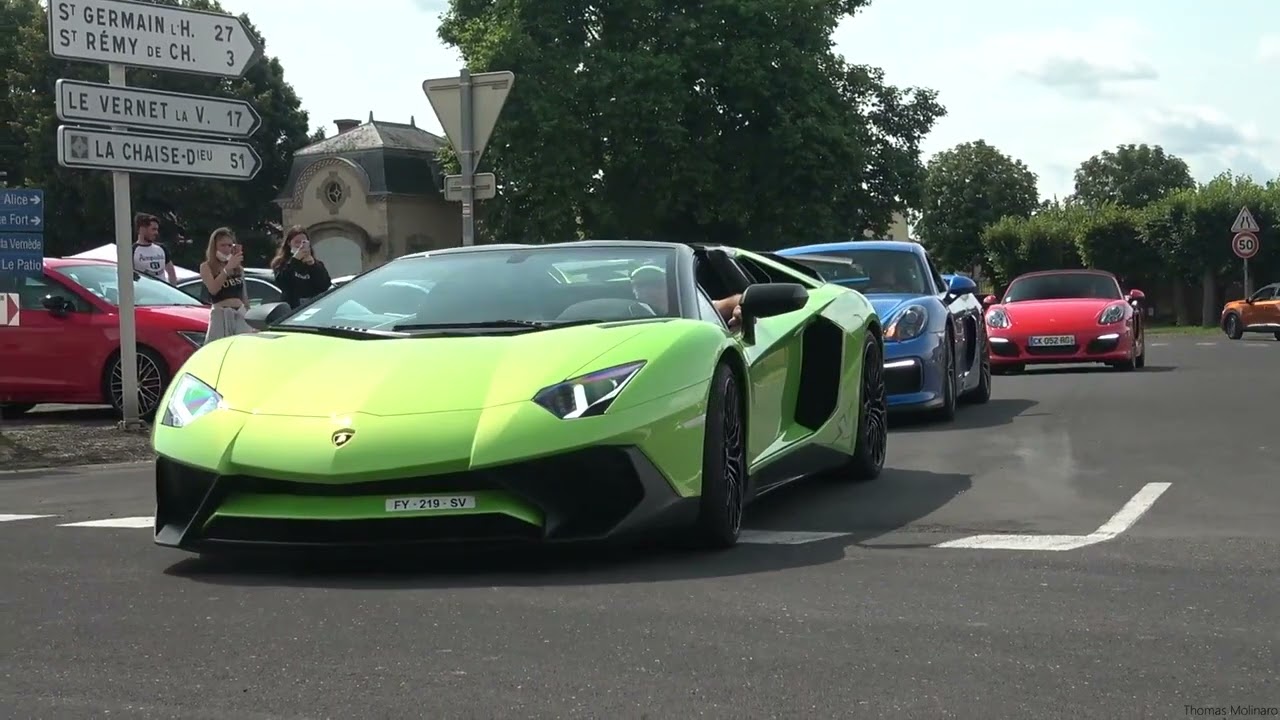 SuperCars & Coffee au Château de Parentignat en auvergne : Ferrari - Porsche - Lamborghini - McLaren
