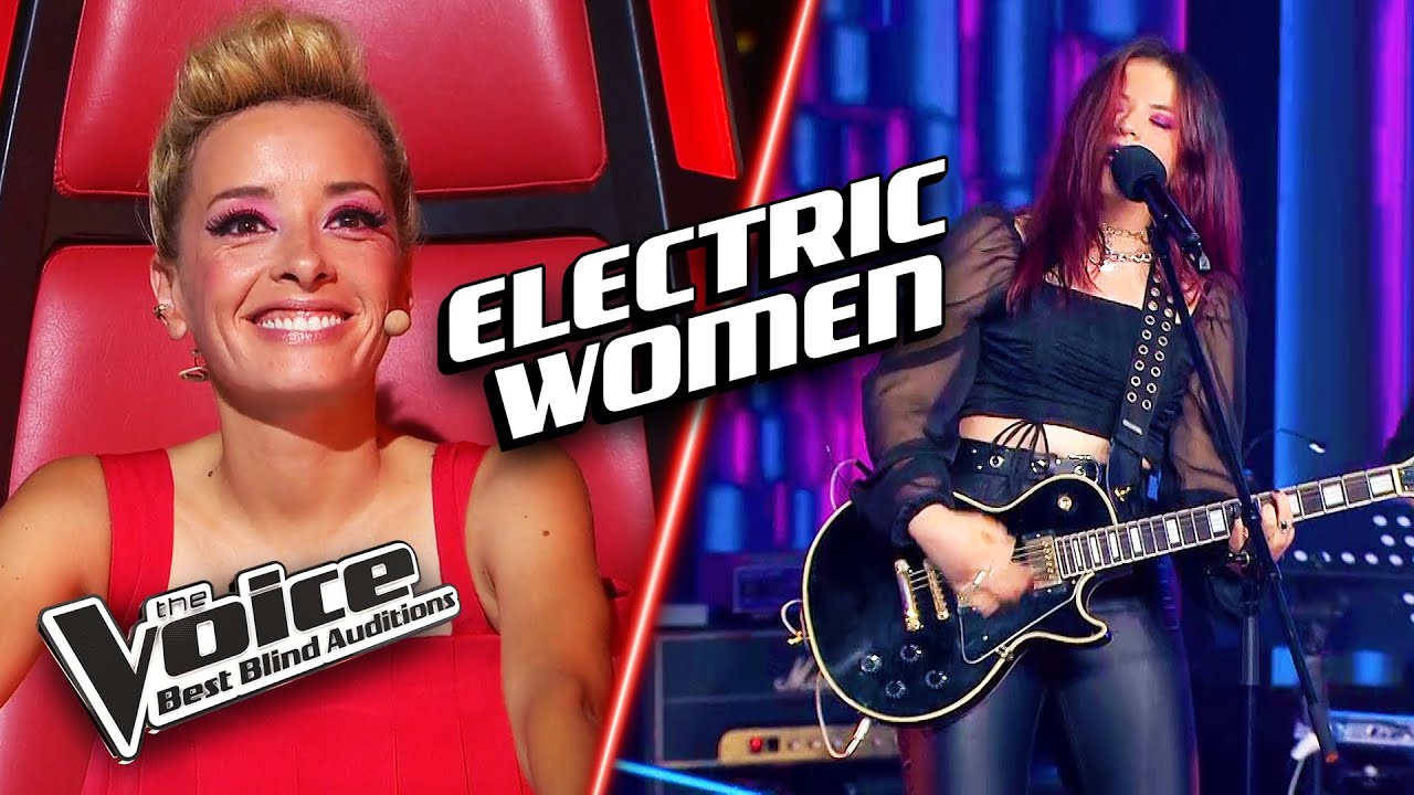 Women ROCKING Electric Guitars | The Voice: Best Blind Auditions
