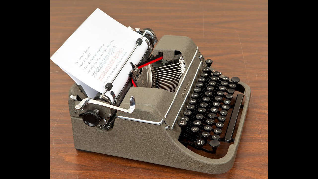 Underwood Champion Typewriter