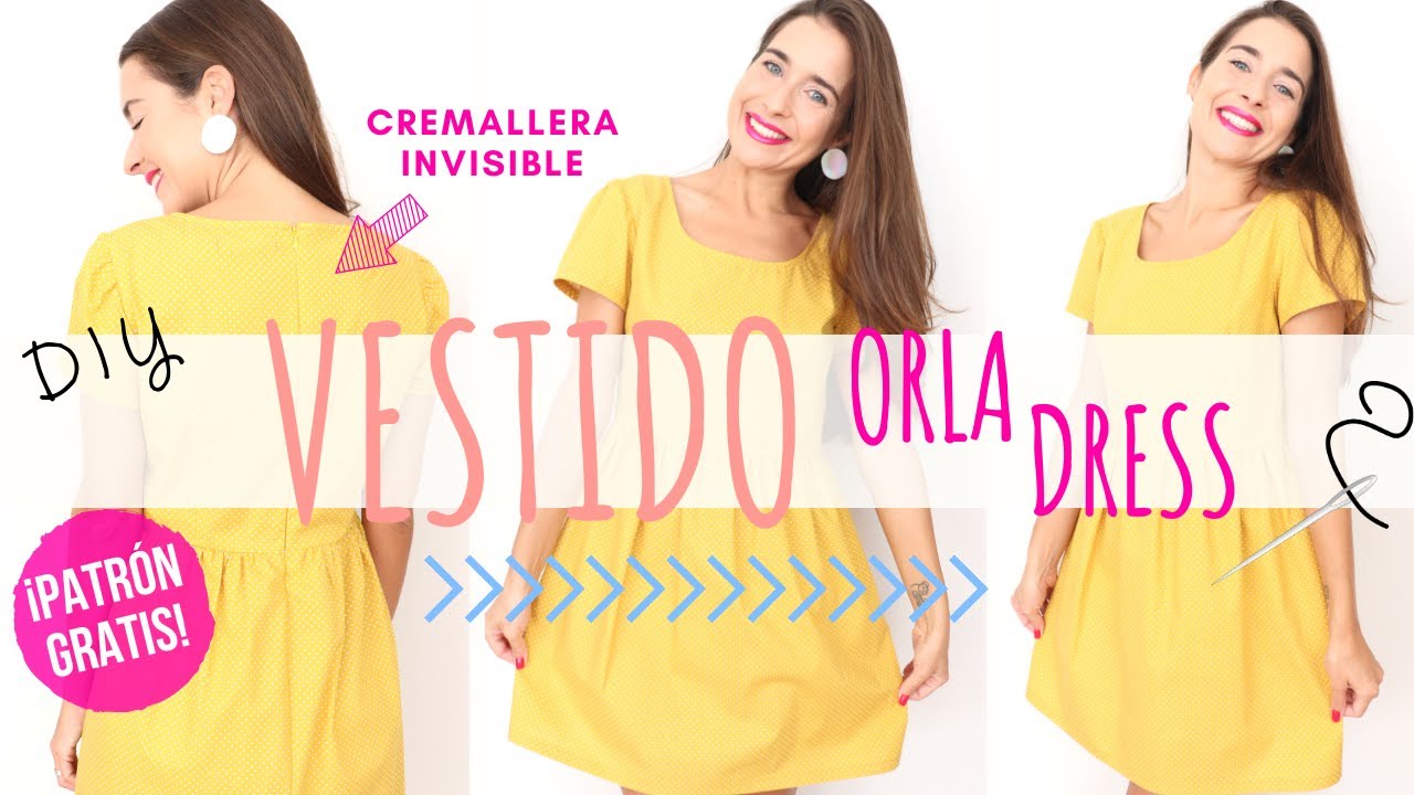 Tutorial VESTIDO fácil con patrones gratis - DIY | The Orla Dress